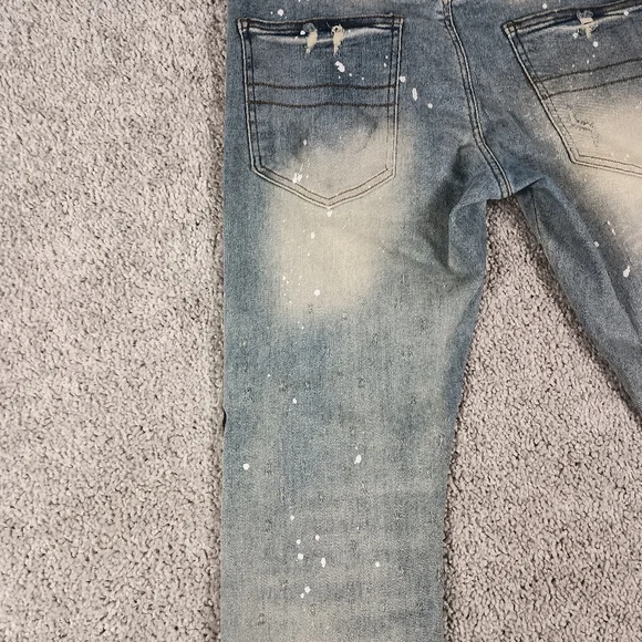 NEW Tulones Currency Collection Men's Dust Wash Denim Jeans 34 Waist NWT - Picture 8 of 15